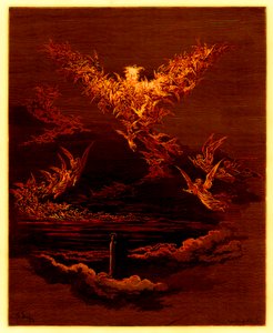 The Vision of the Sixth Heaven, illusztráció a „The Dore Gallery”-ből, metszett Stephane Pannemaker (1847-1930), megjelent 1890 körül (digitálisan javított kép) alkotó: Gustave Dore