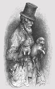 "The West End Dog Fancier", 1872. alkotó: Gustave Dore
