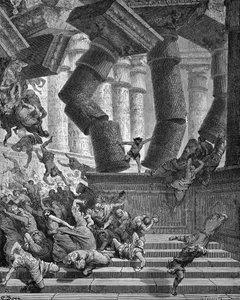 Sámson halála - Biblia alkotó: Gustave Dore
