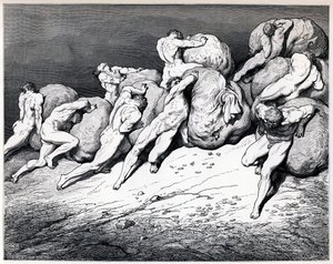 A felhalmozók és pazarlók, 1857. alkotó: Gustave Dore
