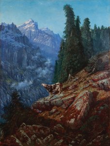 Az elveszett tehén 1852 (olaj, vászon) alkotó: Gustave Dore