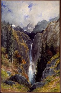 A pokol lyuk vízesése a Lys völgyében. Gustave Dore (1832-1883) festménye alkotó: Gustave Dore