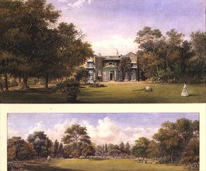 Az Old Grove House két nézete, Middlesex alkotó: Gustave Ellinthorpe Sintzenich