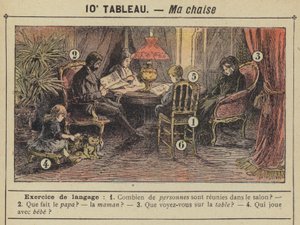 Ma chaise (colour litho) alkotó: Gustave Fraipont