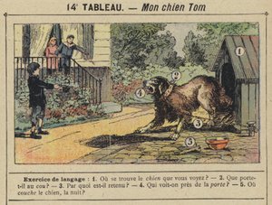 Tom kutyám (színes litho) alkotó: Gustave Fraipont