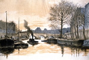 Párizs, Szajna és a Pont Neuf alkotó: Gustave Fraipont