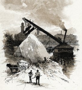 Homokgréderek a Szajna folyó partján, Párizs pont de l