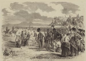A Stirling és Clackmannan Milícia áttekintése alkotó: Gustave Janet