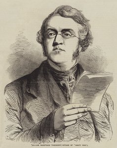 William Makepeace Thackeray, a Vanity Fair szerzője alkotó: Gustave Janet