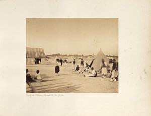Camp de Châlons: Zouaves of the Imperial Guard alkotó: Gustave Le Gray