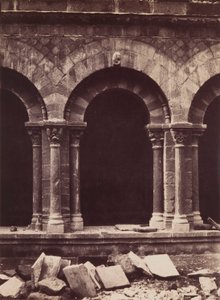 Notre-Dame katedrális, a kolostor árkád részlete, Le Puy alkotó: Gustave Le Gray