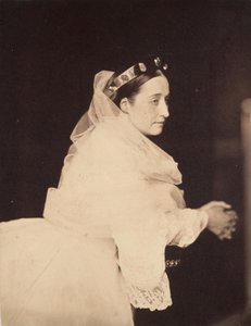 Eugenie császárné imában, 1856. alkotó: Gustave Le Gray
