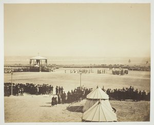Mise, Camp de Chalons, 1857. alkotó: Gustave Le Gray