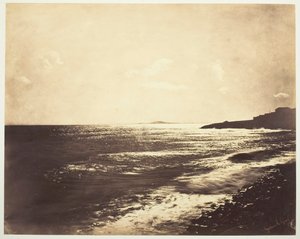 Földközi-tenger az Agde-hegygel, 1857. alkotó: Gustave Le Gray