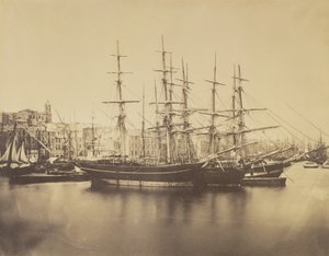 Hajók a kikötőben, Sète alkotó: Gustave Le Gray