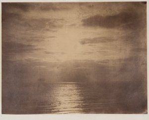 Naphatás a felhőkben--Oceán alkotó: Gustave Le Gray