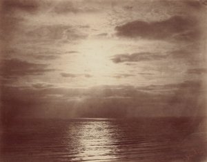 Naphatás a felhőkben-óceánban alkotó: Gustave Le Gray