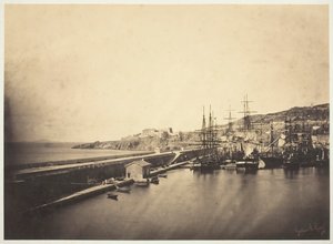 A Sète-i móló, 1857. alkotó: Gustave Le Gray