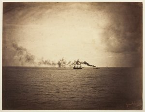 A vontatóhajó, 185657. alkotó: Gustave Le Gray