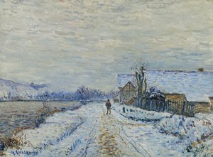 A hó hatása Tournedosban, 1899 alkotó: Gustave Loiseau