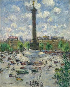 Place de la Bastille, c. 1922 alkotó: Gustave Loiseau