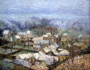 Tél Pontoise-ban (olaj, vászon) alkotó: Gustave Loiseau