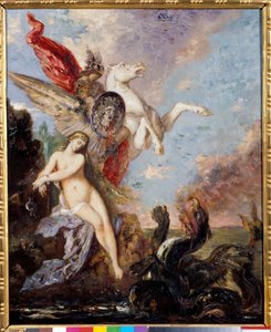 Az Androméd sziklához láncolt Persee festménye, Gustave Moreau (1826-1898) alkotó: Gustave Moreau