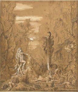 Herkules és a lernai hidra alkotó: Gustave Moreau