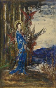 ""a bizonyítékok"" Gustave Moreau (1826-1898) akvarellje Magángyűjtemény alkotó: Gustave Moreau
