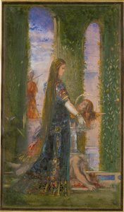 Salome a kertben, vagy Salome, amint Keresztelő Szent János fejét viszi (akvarell és gouache, papír) alkotó: Gustave Moreau