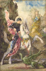 Szent György és a sárkány, 1869 alkotó: Gustave Moreau