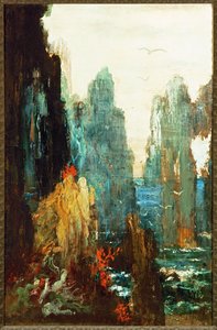 A szirének (festmény vászonra) alkotó: Gustave Moreau