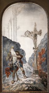 A vándor zsidó, akit meglepett az őt nevező kálvária, Gustave Moreau (1826-1898) olajfestménye vászonra. Fényképészet, KIM Youngtae, Párizs, Musee Gustave Moreau. alkotó: Gustave Moreau