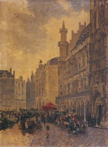 A Grande Place Brüsszelben alkotó: Gustave Walckiers