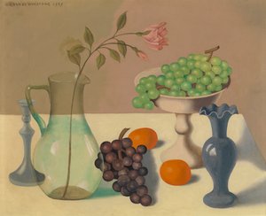 Csendélet szőlővel alkotó: Gustave Van de Woestyne