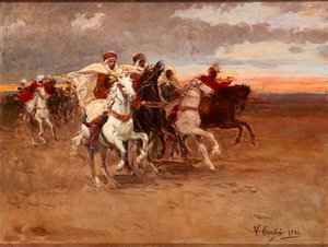 Charging Cavaliers (olaj, vászon)
