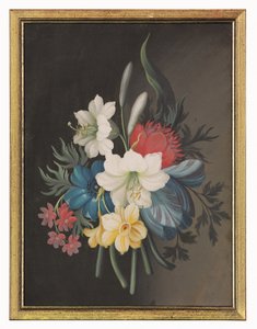 Virágcsokor csendélet alkotó: Gustavus Hamilton