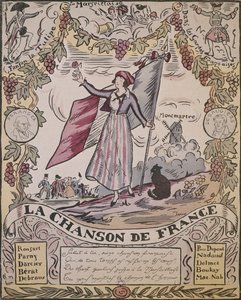 A francia dal allegóriája (színes litó)