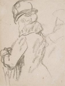 Mademoiselle Pouvereau (szén, papír) alkotó: Gwen John