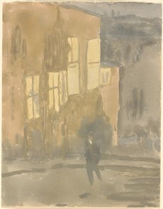Street at Night, Meudon alkotó: Gwen John
