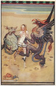 Alice táncol a gúnyteknőssel és a griffmadárral