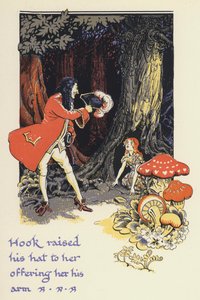 Peter Pan és Wendy: Hook felemelte a kalapját, és felkínálta a karját (színes litó)
