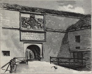 A komáromi régi erőd kapuja, 1890-es évek alkotó: Gyula Háry
