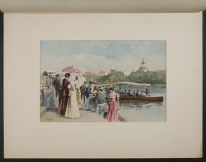Gondola leszálló, Északi-lagúna alkotó: H.D. Nichols