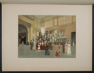 A francia szekcióban, a gyáripar épületében alkotó: H.D. Nichols