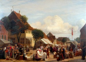 Piaci nap Fredericiában alkotó: H.J. Hammer