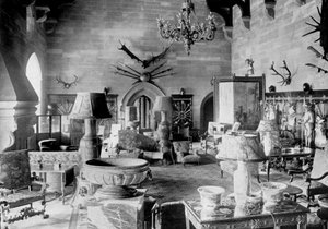 The Great Hall, Warwick Castle, 1924-1926.
