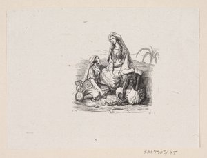 Illusztráció a "The Flying Suitcase"-hez H.C. Andersen, "Tündérmesék és történetek", 1. kötet alkotó: H.P. Hansen