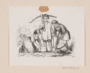 Illusztráció a "Den lille Idas Blomster" című filmhez, H.C. Andersen, "Tündérmesék és történetek", 1. kötet alkotó: H.P. Hansen