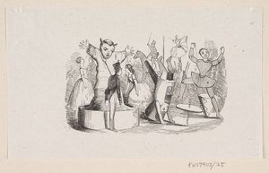 Illusztráció a "The Steadfast Tin Soldier" című filmhez H.C. Andersen, "Tündérmesék és történetek", 1. kötet alkotó: H.P. Hansen